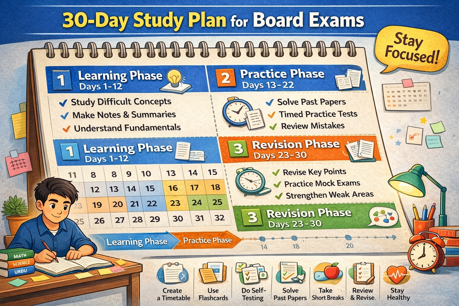 30-Day Study Plan for Board Exams