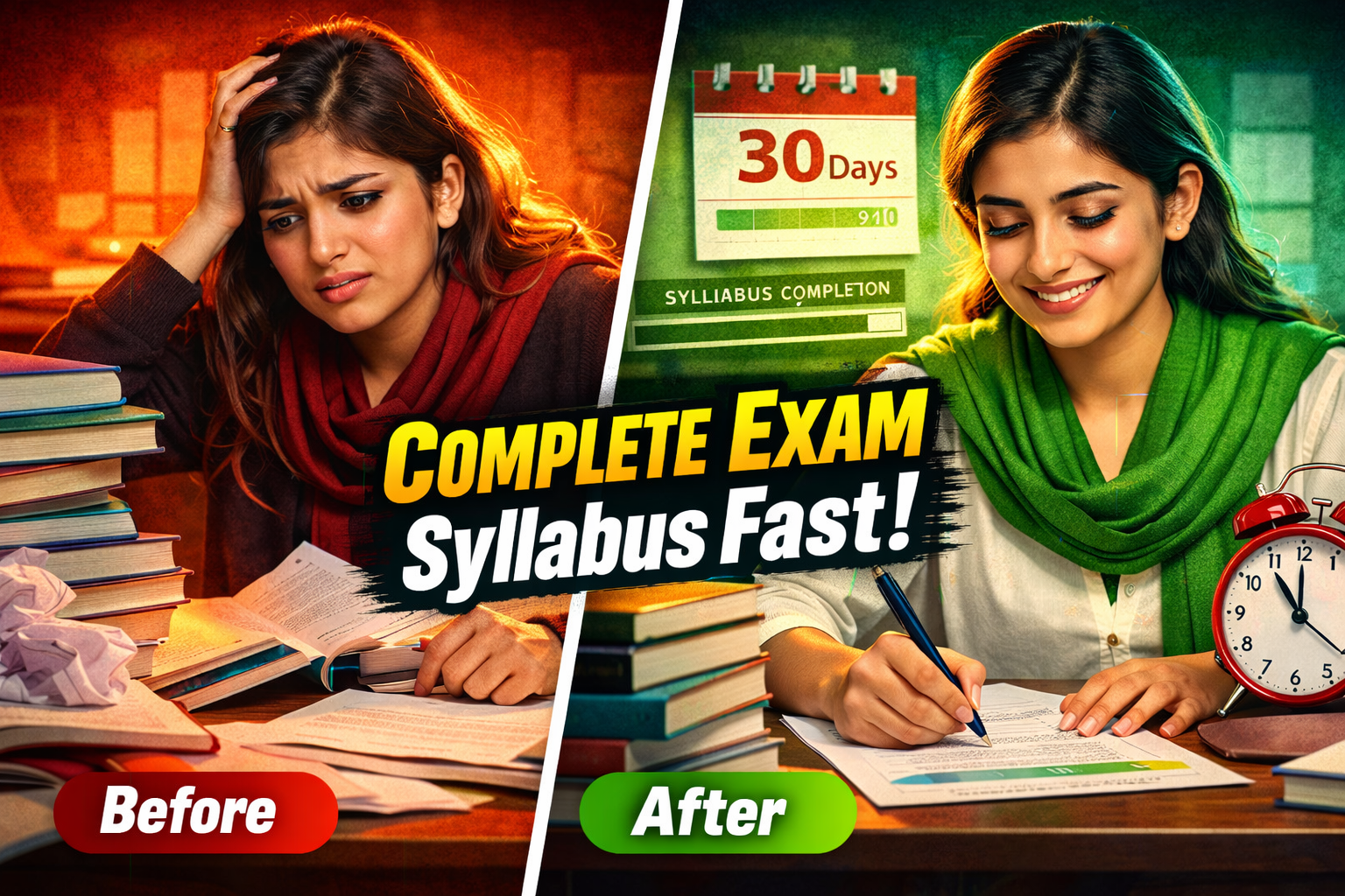 How to Complete Syllabus in One Month Before Exams