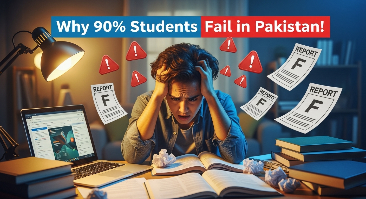 Why 90% Pakistani Students Fail Despite Studying Hard