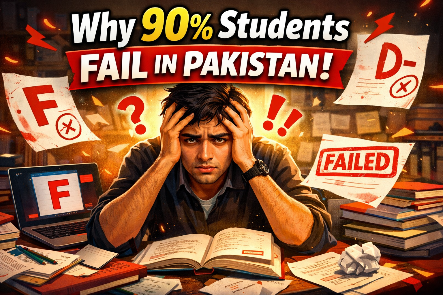 Why 90% Pakistani Students Fail Despite Studying Hard