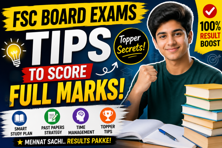 Tips for FSc Board Exams Pakistan Students