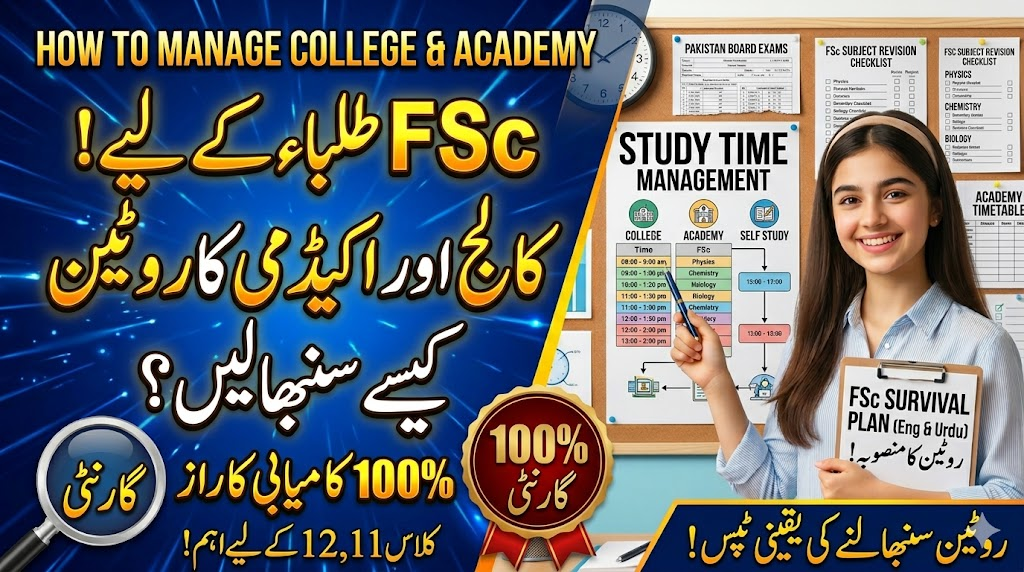 How to Manage College and Academy Routines for FSc Students